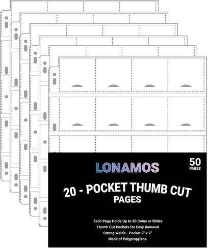 150-Sheets Double-Side 3-Pocket Currency Pages - 11 Holes for Currency Binder, 900 Pockets Paper Money Collection Pages for Dollar Bills, Banknotes and Coupons, Currency Sleeves Collecting Album Pages in Kuwait