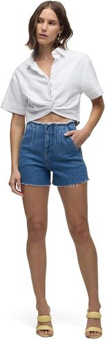 HUDSON Women's Harlow High-Rise Denim Short in Saudi Arabia