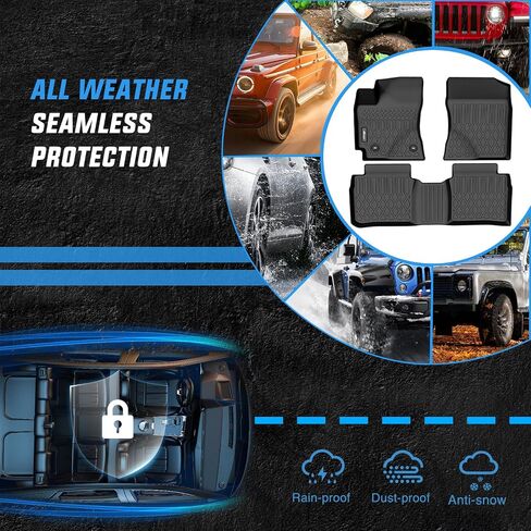 Nilight TPE Floor Mats for Toyota Corolla Sedan 2014 2015 2016 2017 2018 2019,All Weather Custom Fit Heavy Duty Floor Liners in Saudi Arabia