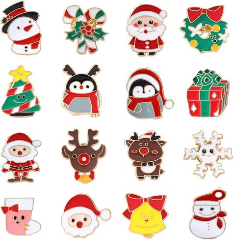 Fashion Christmas Brooch Pin Enamel Lapel Badge Brooch Halloween Brooch Pin Pendant Pin Cute Brooch Pin Cartoon Brooch Pin Badges Brooch Pins for Xmas and H… in Kuwait