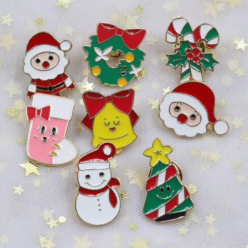 Fashion Christmas Brooch Pin Enamel Lapel Badge Brooch Halloween Brooch Pin Pendant Pin Cute Brooch Pin Cartoon Brooch Pin Badges Brooch Pins for Xmas and H… in Kuwait