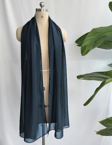 Women Chiffon Shawls and Wraps for Evening Dresses Wedding Party Travel Scarves Pashmina Bikini Cover Up in Kuwait