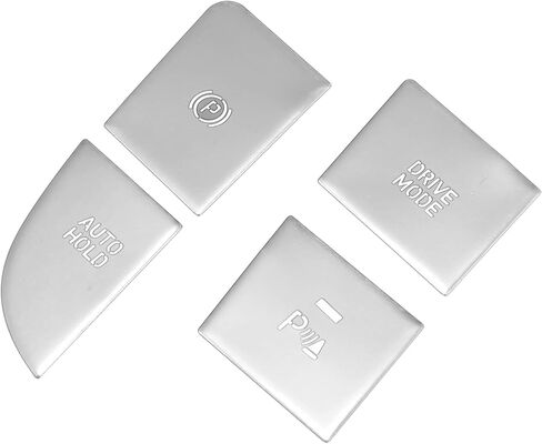 Electronic Handbrake Drive Mode Switch Button Cover Trim for Hyundai Elantra 2021-2023 Aluminum Alloy Red (Set of 4) in Saudi Arabia