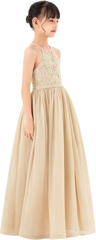 Lace Keyhole Back Flower Girl Dresses Wedding Reception Junior Pageants HLB in Kuwait