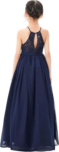 Lace Keyhole Back Flower Girl Dresses Wedding Reception Junior Pageants HLB in Kuwait