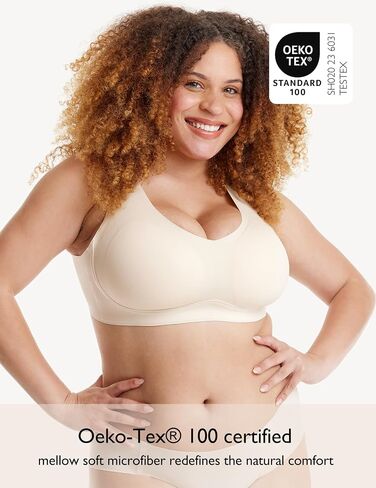 Women Seamless Wireless Bra with Support B-E Cups Lightly Lined Zero Gravity Sculpt No Spillage T-Shirt Bra EB063 in Saudi Arabia