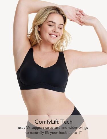 Women Seamless Wireless Bra with Support B-E Cups Lightly Lined Zero Gravity Sculpt No Spillage T-Shirt Bra EB063 in Saudi Arabia