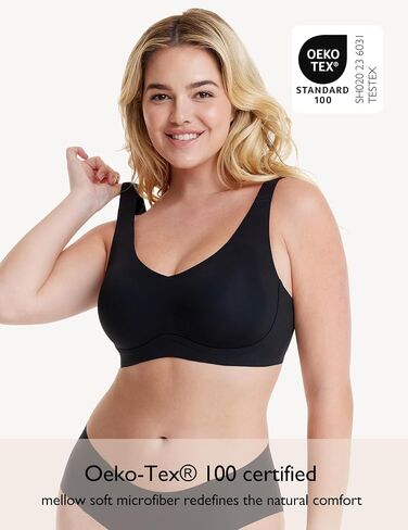 Women Seamless Wireless Bra with Support B-E Cups Lightly Lined Zero Gravity Sculpt No Spillage T-Shirt Bra EB063 in Saudi Arabia