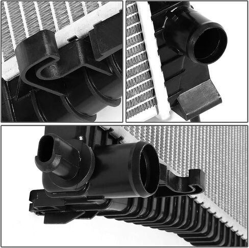 DNA Motoring OEM-RA-13200 1-Row OE Style Aluminum Cooling Radiator Compatible with 11-18 Durango/Grand Cherokee AT, 25-1/16" W X 20-9/16" H X 1" D, 1-1/2" Inlet, 1-1/2" Outlet in Saudi Arabia