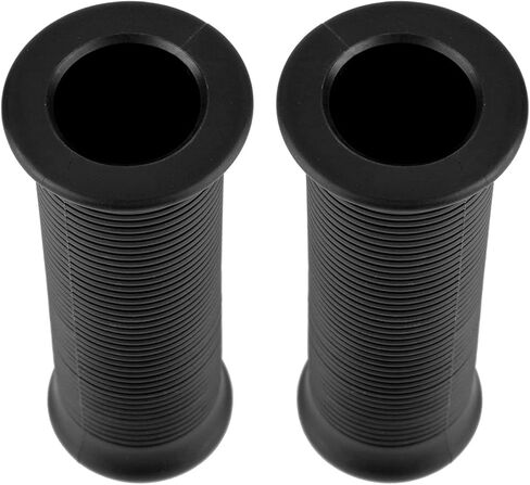 Majatou Handlebar Hand Grips, Motorcycle Handle Grip, Pair of 1inch 25mm/ 1.1inch 28mm Universal Motorcycle Vintage TPU Handle Handlebar Grip Modified Accessories (Black) in Saudi Arabia