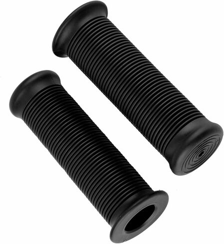 Majatou Handlebar Hand Grips, Motorcycle Handle Grip, Pair of 1inch 25mm/ 1.1inch 28mm Universal Motorcycle Vintage TPU Handle Handlebar Grip Modified Accessories (Black) in Saudi Arabia