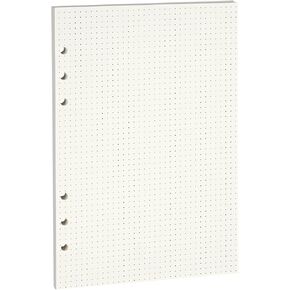A6 Dotted Loose-leaf Paper,6-Hole Binder Refill Inserts for 6-Hole Binder Notebook,Thickness 100GSM,Beige,1 Pack(Contain 80Sheets) in Kuwait
