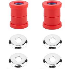Polyurethane Handlebar Riser Bushings Damper Kit Fits for Harley Big Twin Dyna 1973-2018, Harley Davidson Sportster 1973-2003 (Style-Red)