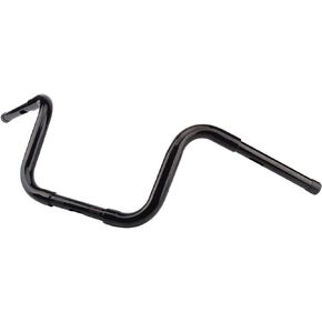 10 Inch Rise 1-1/4'' Batwing Ape Hangers Handlebar Compatible With Harley Softail FLST FXST Sportster XL 883 1200 Touring Road Glide+Road King (Gloss Black)