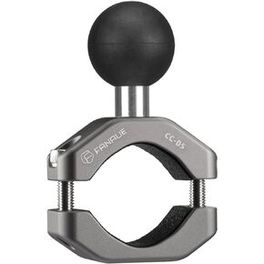 FANAUE Handlebar Clamp Mount U-Bolt Base with B Size 1" Ball for 0.85" to 1.14" Diameter Rail, Compatible with RAM Mounts B Size Double Socket Arm & Motorcycle Phone Mount