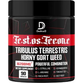 90 كبسولة - 8 في 1 تريبولوس تيريستريس عشبة العنزة إل-أرجينين إل-سيترولين جذر الماكا تونغكات علي جذر البنجر - تمرين الطاقة، دعم قوة العضلات in Kuwait