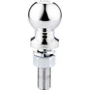 Goreks Trailer Hitch Ball Durable Stainless-Steel Construction 2-5/16 Inch Diameter, 1 Inch Shank, 7,000-Pound Load Rating, Includes Hex Nut and Lock Washer