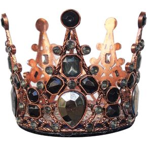 Cute Crown Crystal Crown for Ski Helmet Reusable Velcro Design (Helmet not Included)