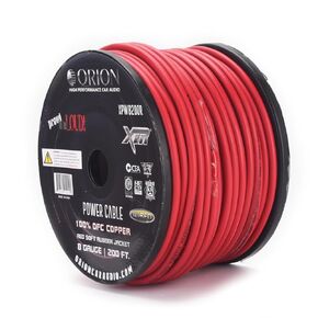 Orion XTR XPW050F 0 Gauge Wire Roll (50ft) OFC Pure Copper - High Powered Car Audio/Amplifier Power & Ground Cable, Battery Cable, Electrical, Stereo, Welding Battery, RV Trailer Wiring