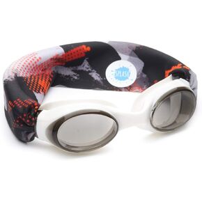 SPLASH SWIM GOGGLES with Fabric Strap - Around The World Collection- Fun, Fashionable, Comfortable - Kids Swim Goggles