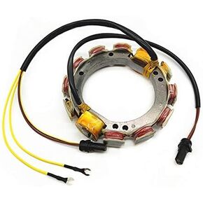 MOTOCEO Stator For Johnson Evinrude OMC Outboard 173-3104 173-3672 581830 581865 581987 582016 582023 582404 582497 582867 583023 583104 583671 583672 763781 9Amp 1978-1987 85-235HP 2Stroke 4Cyl 6Cyl