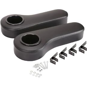 Golf Cart Rear Seat Arm Rests | No Drilling Required, Universal Arm Rest Fits on EZGO, Club Car, Yamaha Golf cart with Rear seat