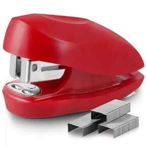 Swingline Red Mini Stapler With Staples, Tot, 12 Sheet Capacity, Small Stapler With Built In Staple Remover & 1000 Standard Staples, Staple Storage, Cute Compact Travel Size Stapler For Adults & Kids.