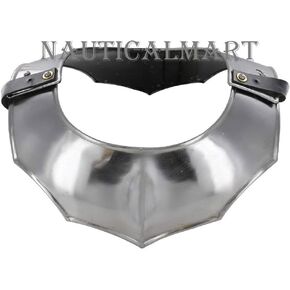 NauticalMart Medieval 18 Gauge Steel Plate Armor Gorget Neck Protector