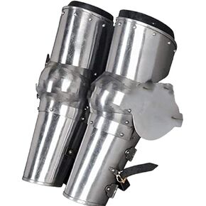 NauticalMart Medieval Arms Plate Armor Leaf Elbow Protector Type B 18 Gauge Steel SCA WMA LARP Clothing Historical Reenactment Knight Armor Costume