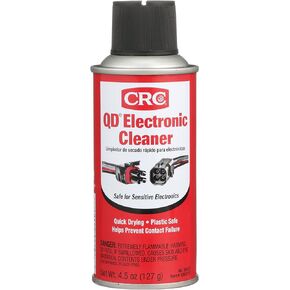 CRC QD Electronic Cleaner 05101 – 4.5 Wt. Oz., Plastic Safe Cleaner, Safe for Sensitive Electronics