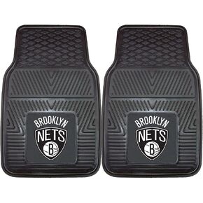 سجادات فانماتس NBA Brooklyn Nets المصنوعة من الفينيل مكونة من قطعتين، أسود، 14 بوصة × 17 بوصة in Kuwait