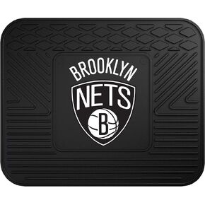 FANMATS NBA Brooklyn Nets Vinyl 2-Pack Utility Mats , Black , 14"x17"