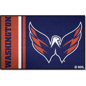 FANMATS 19280 Washington Capitals Starter Mat Accent Rug - 19in. x 30in. | Sports Fan Home Decor Rug and Tailgating Mat Uniform Design