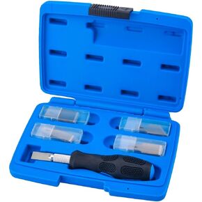 Professional Auto Glass Pinchweld Scraper Tools, Auto Windscreen 42PCS Scraper and Blades Set, Windshield Removal Tool Kit with Surgically Sharp Blades. Very Sharpe Hand Craft Scraper kit