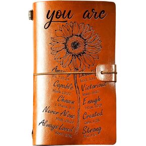 Christian Gifts for Women, Inspirational Gifts for Women, Refillable Writing Journal, Religious Gifts for Women, Birthday Christmas Gifts For Women, Men, Sister, Friends