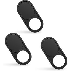 imluckies 3 Pack Webcam Cover Slide, 0.023 inch Ultra-Thin Metal Camera Cover for Laptop Computer, MacBook Pro/Air iMac iPad Tablet iPhone 8/7/6 Plus, Echo Show/Spot Web Camera Privacy Covers