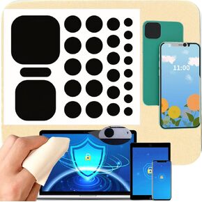 27 Pcs Nano Universal Webcam Covers - 5-Sizes for Every Size Webcam on Any Device -Reusable/Washed Multi-use – Protect Your Privacy and Prevent Lens Glass Breakage- 1 Microfiber Cleaning Cloth