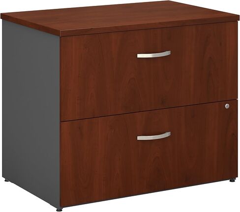 Bush Business Furniture Series C 2 Drawer Lateral File Cabinet, Locking Document Storage for Home or Professional Office, Hansen Cherry in Saudi Arabia