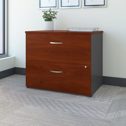 Bush Business Furniture Series C 2 Drawer Lateral File Cabinet, Locking Document Storage for Home or Professional Office, Hansen Cherry in Saudi Arabia