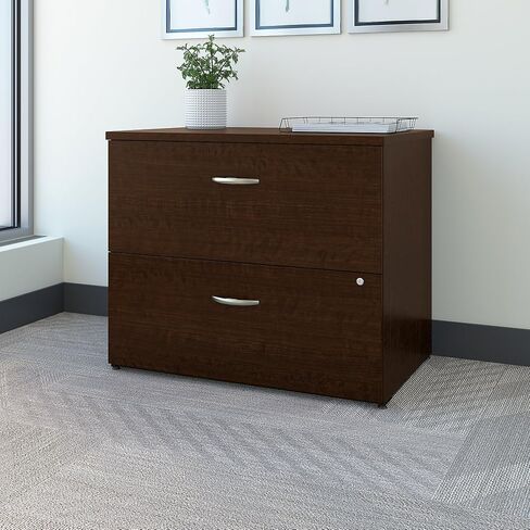 Bush Business Furniture Series C 2 Drawer Lateral File Cabinet, Locking Document Storage for Home or Professional Office, Hansen Cherry in Saudi Arabia