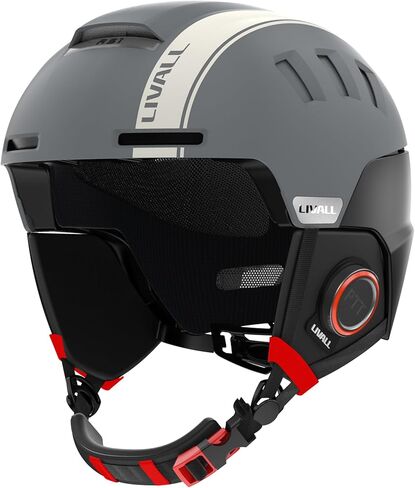 LIVALL RS1 Smart Bluetooth Ski Helmet with Built in Speakers & Microphone, Patented Fall Detection & SOS Alert, Adjustable Venting and Goggles Compatible, Snow Sport Helmets for Men Women Adults in Saudi Arabia