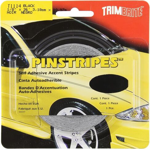 Trimbrite T1114 1/8 Pinstripe Tape Black in Saudi Arabia