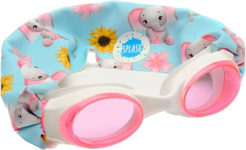 SPLASH SWIM GOGGLES with Fabric Strap - Around The World Collection- Fun, Fashionable, Comfortable - Kids Swim Goggles in Saudi Arabia