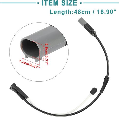 ACROPIX Front Disc Brake Pad Wear Sensor Fit for BMW X1 - Pack of 1 Black in Saudi Arabia