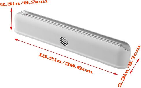 Mount Magnetic Refillable Plastic Wrap Dispenser with Cutter,Food Cling Wrap Film Cutter,Tin Aluminum Foil Dispenser,Slide Chic Parchment Paper Dispenser, Fit 12" X 300 Feet Plastic Wrap - Green in Saudi Arabia