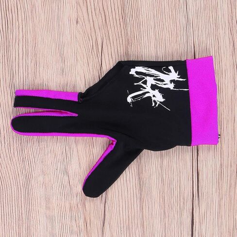 قفازات Vosarea Man Woman المرنة بثلاثة أصابع لرماة البلياردو Carom Pool Snooker Cue Sport - يمكن ارتداؤها على اليد اليمنى أو اليسرى in Kuwait