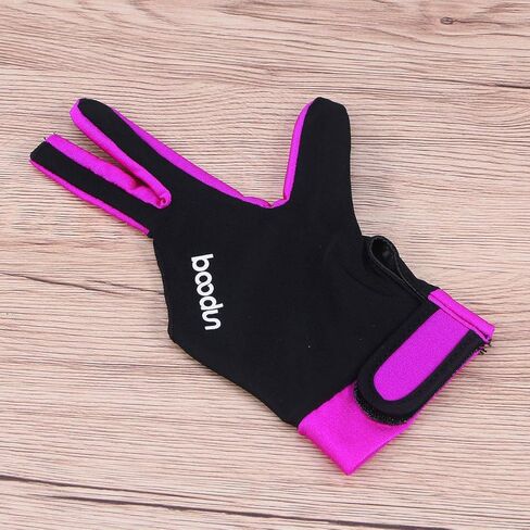 قفازات Vosarea Man Woman المرنة بثلاثة أصابع لرماة البلياردو Carom Pool Snooker Cue Sport - يمكن ارتداؤها على اليد اليمنى أو اليسرى in Kuwait