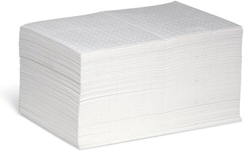 New Pig Oil-Only Absorbent Mat Pad | Pack of 100 Mediumweight Oil Pads | 23 oz Absorbency | Absorbs Oil, Repels Water | 20" x 15" MAT455 in Saudi Arabia