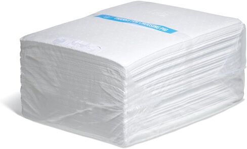 New Pig Oil-Only Absorbent Mat Pad | Pack of 100 Mediumweight Oil Pads | 23 oz Absorbency | Absorbs Oil, Repels Water | 20" x 15" MAT455 in Saudi Arabia
