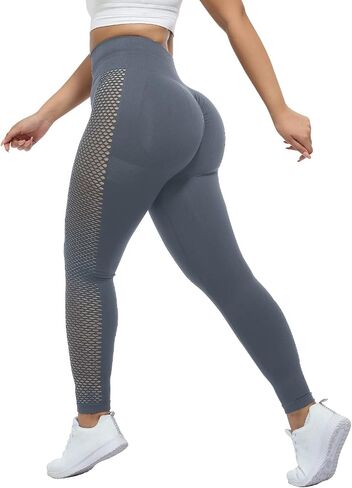 CFR High Waist Butt Scrunch Leggings Workout Seamless Leggings for Women Sexy Cut Out Yoga Pants in Saudi Arabia